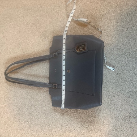 Ralph Lauren gray leather tote - Picture 5 of 6